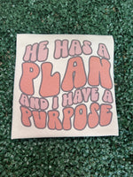 Load image into Gallery viewer, He Has A Plan Sweatshirt on Sand
