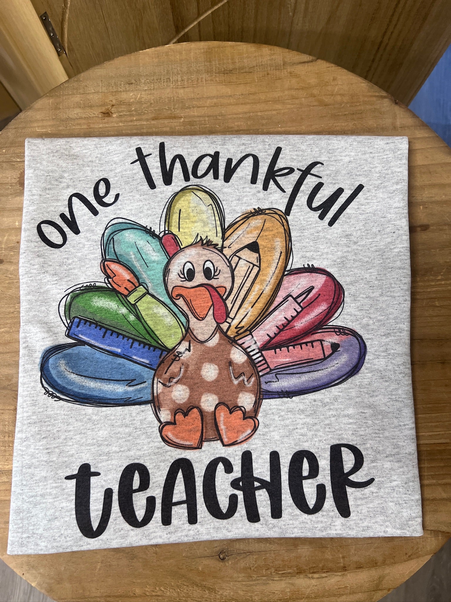 One Thankful Teacher on Ash Gray