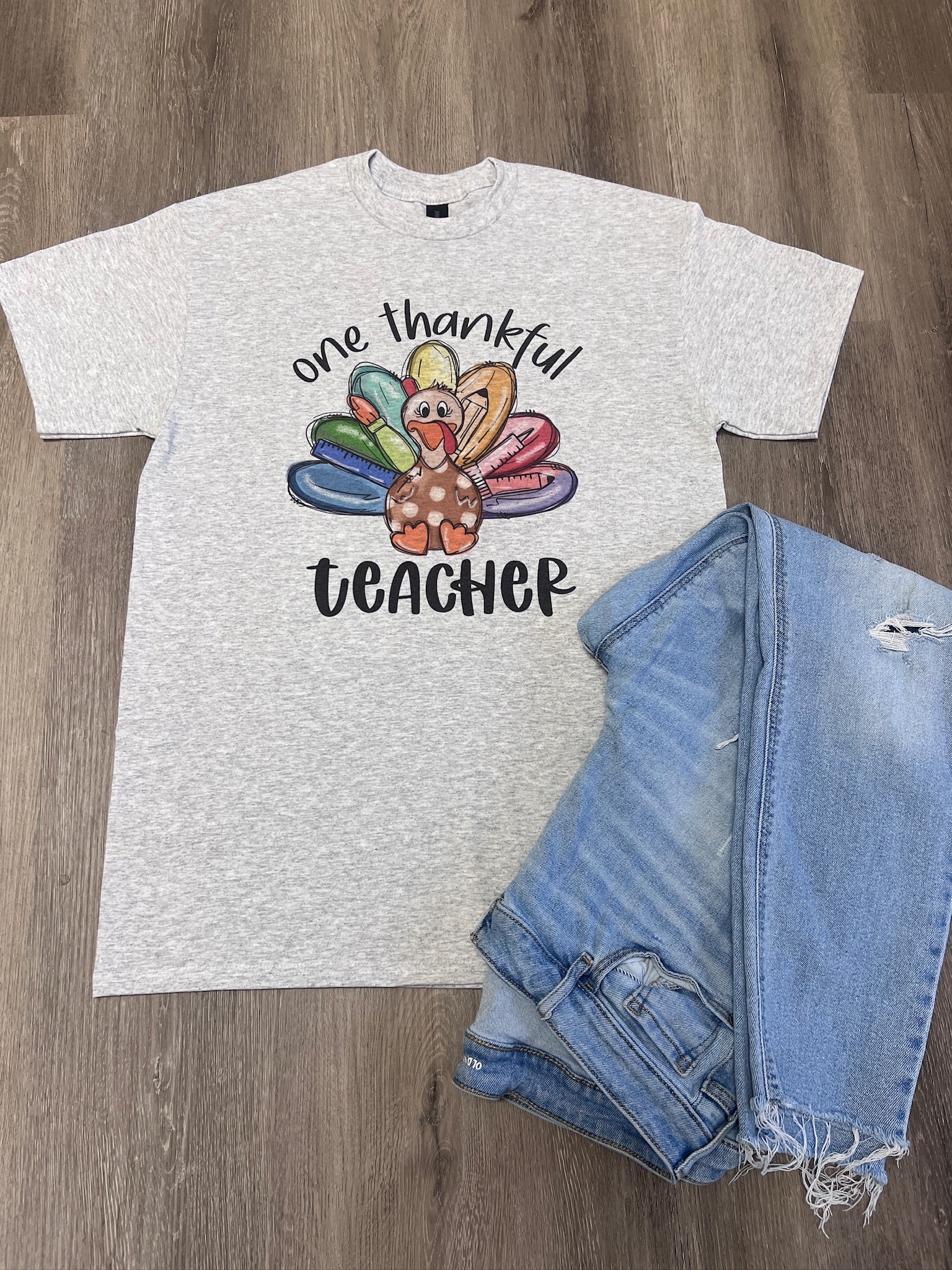 One Thankful Teacher on Ash Gray