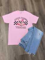 Load image into Gallery viewer, Cupid&#39;s Favorite Teacher on Pink
