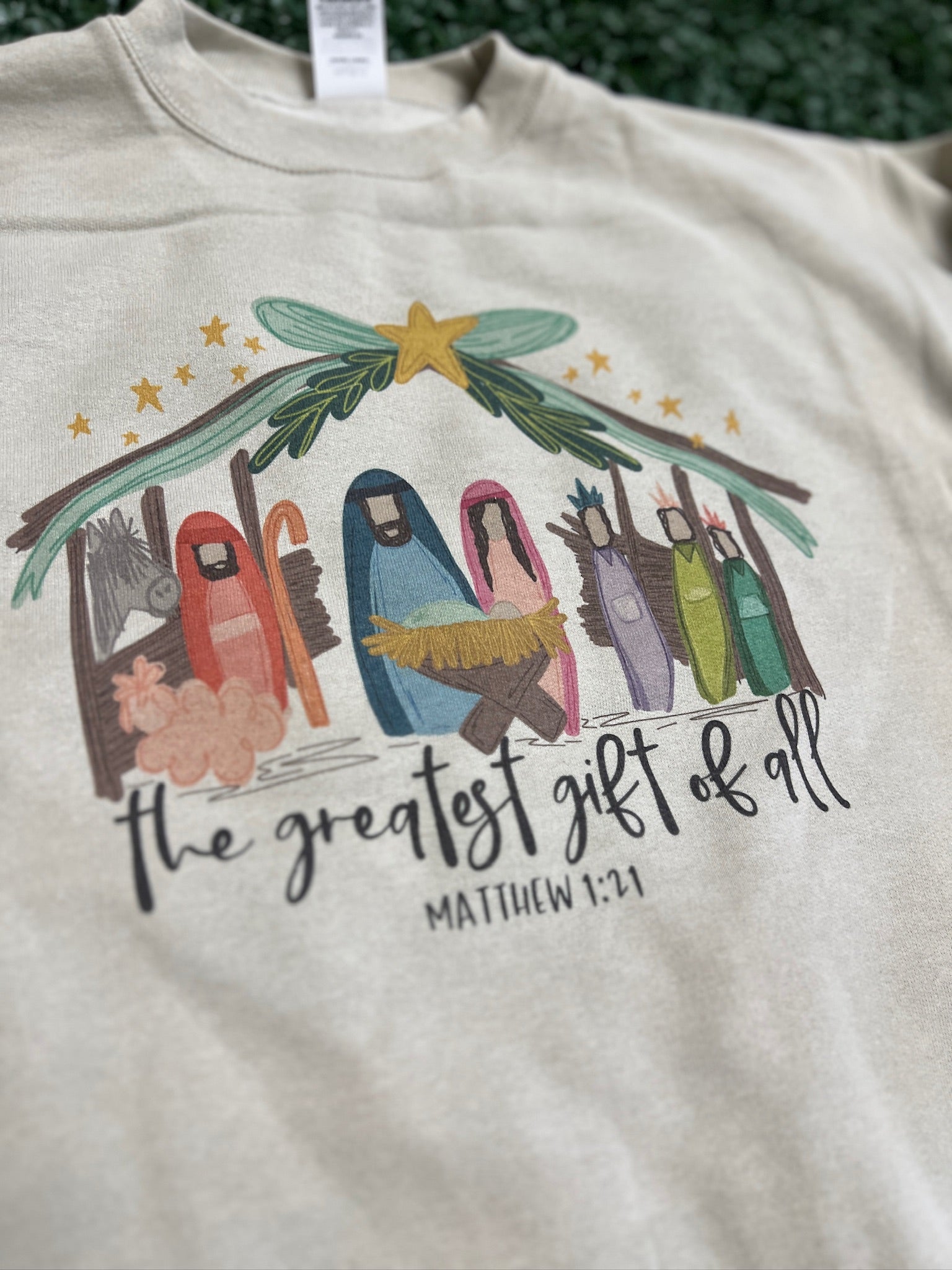 The Greatest Gift of All Sweatshirt on Sand