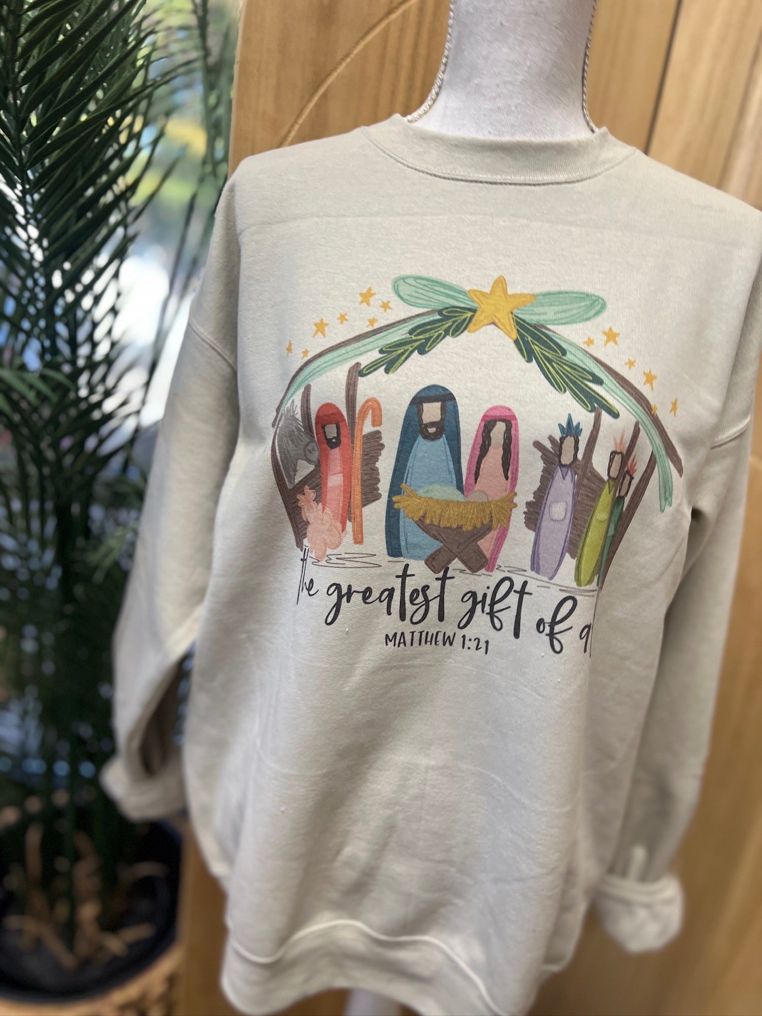 The Greatest Gift of All Sweatshirt on Sand