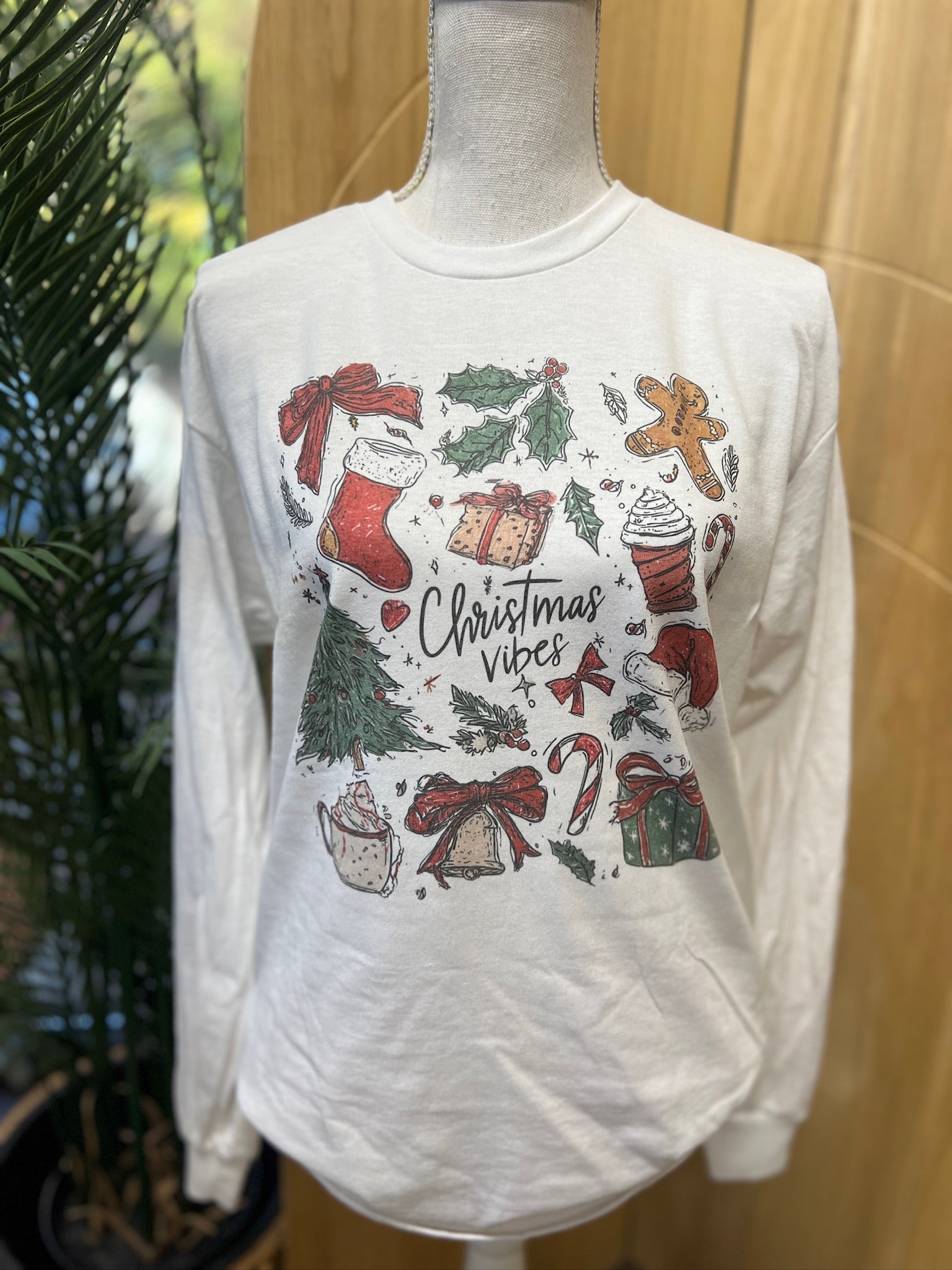 Christmas Vibes Collage on White