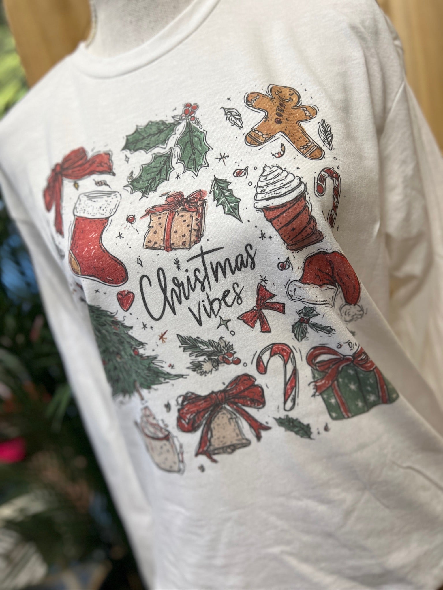 Christmas Vibes Collage on White