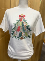 Load image into Gallery viewer, Patchwork Christmas Tree on White

