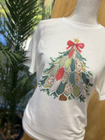 Load image into Gallery viewer, Patchwork Christmas Tree on White

