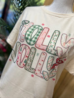 Load image into Gallery viewer, Holly Jolly With Bows on Cream
