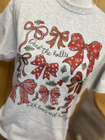 Load image into Gallery viewer, Deck The Halls With Bows And Holly on Ash Gray
