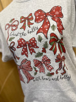 Load image into Gallery viewer, Deck The Halls With Bows And Holly on Ash Gray
