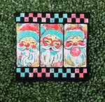 Load image into Gallery viewer, Retro Santa on Gildan Softstyle Black
