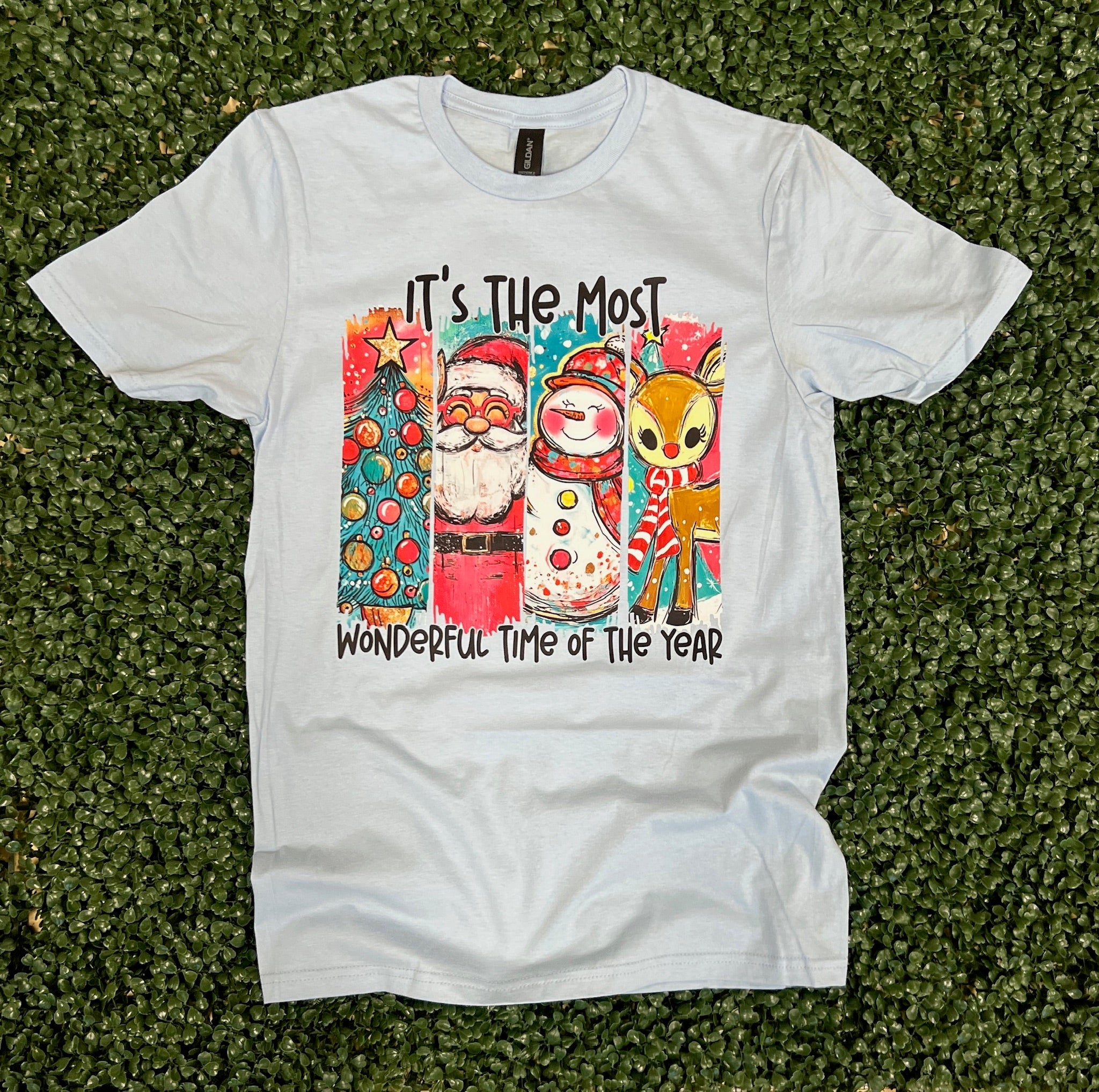 It's The Most Wonderful Time Of The Year on Gildan Softstyle Light Blue