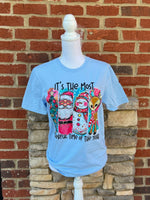 Load image into Gallery viewer, It&#39;s The Most Wonderful Time Of The Year on Gildan Softstyle Light Blue
