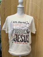 Load image into Gallery viewer, Because of Jesus on Comfort Colors (Shown on Ivory)
