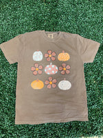 Load image into Gallery viewer, Flowers and Pumpkins Coquette on Comfort Colors (Shown on Espresso)
