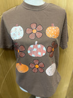 Load image into Gallery viewer, Flowers and Pumpkins Coquette on Comfort Colors (Shown on Espresso)
