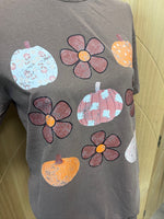Load image into Gallery viewer, Flowers and Pumpkins Coquette on Comfort Colors (Shown on Espresso)

