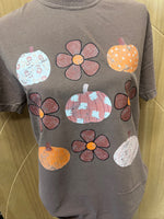 Load image into Gallery viewer, Flowers and Pumpkins Coquette on Comfort Colors (Shown on Espresso)
