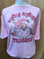 Load image into Gallery viewer, Santa&#39;s Favorite Teacher on Pink
