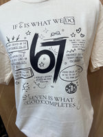 Load image into Gallery viewer, If 6 Is What We Do, 7 Is What God Completes on Comfort Colors (Shown on Ivory)
