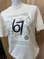 Load image into Gallery viewer, If 6 Is What We Do, 7 Is What God Completes on Comfort Colors (Shown on Ivory)
