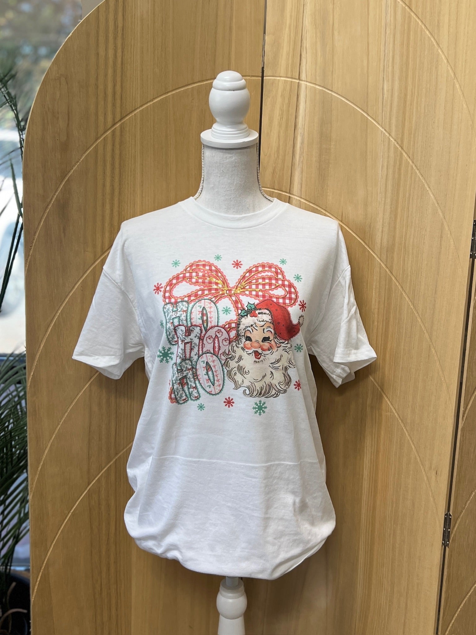 Ho Ho Ho Santa on White