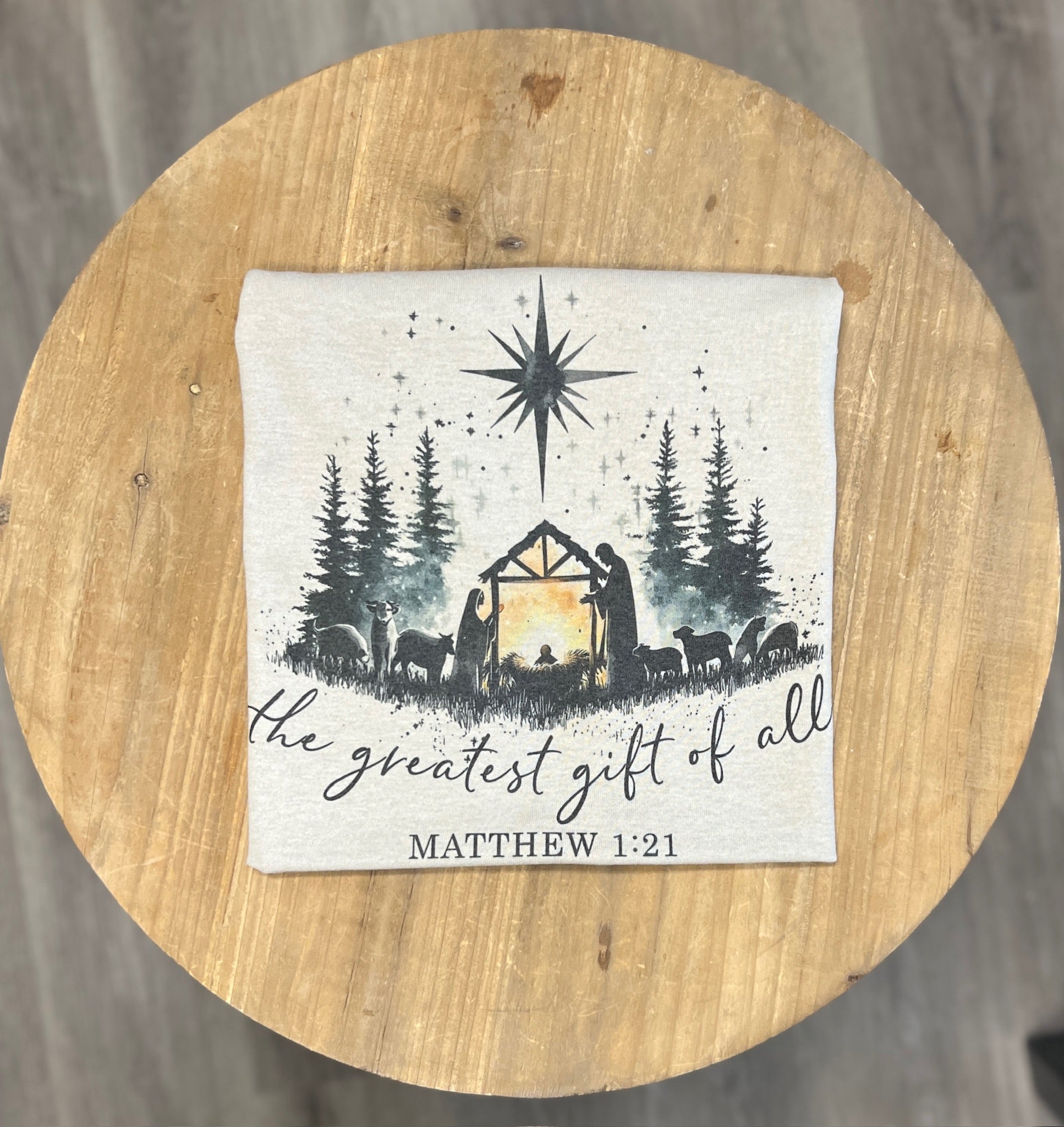 The Greatest Gift Of All Nativity on Sand