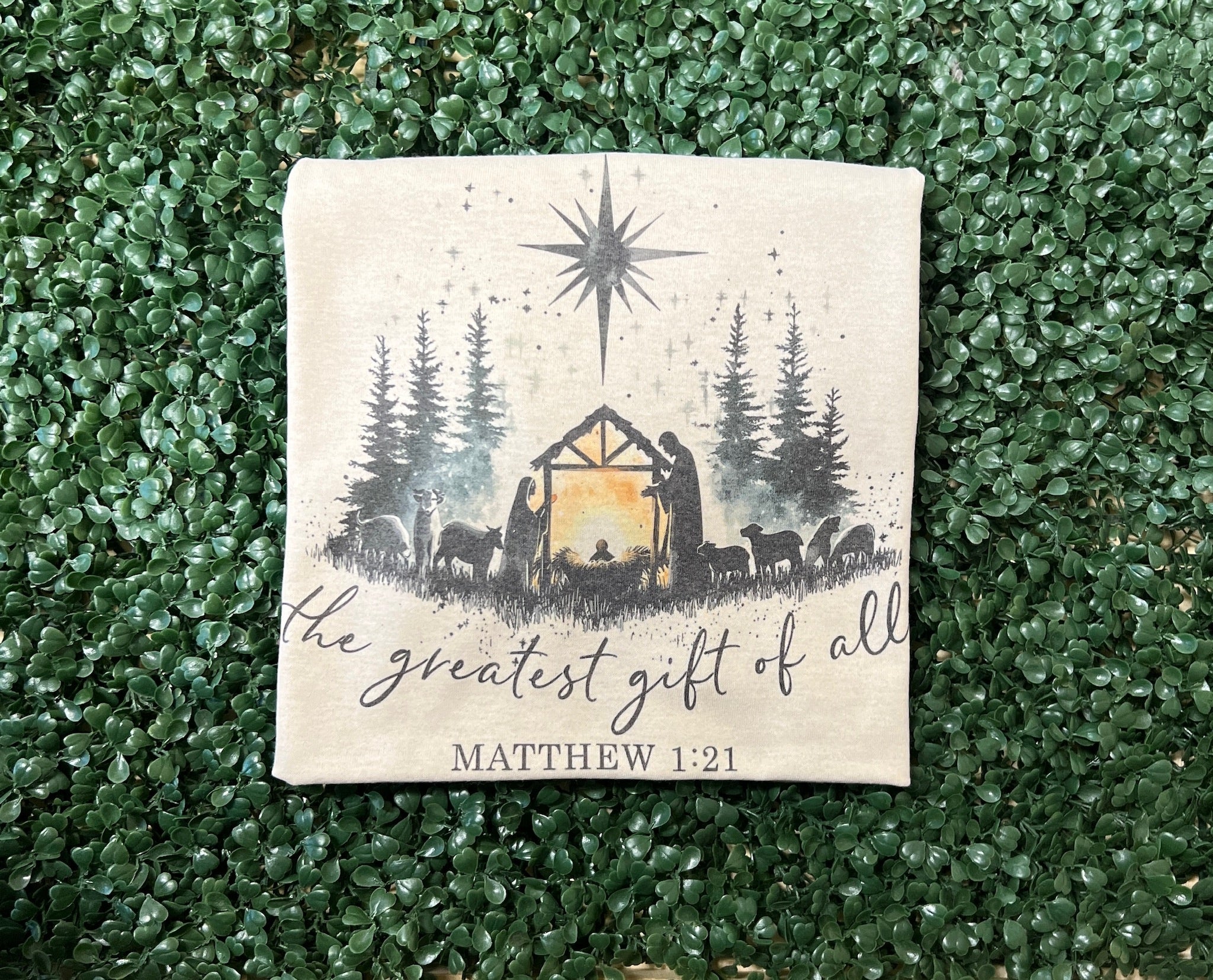 The Greatest Gift Of All Nativity on Sand