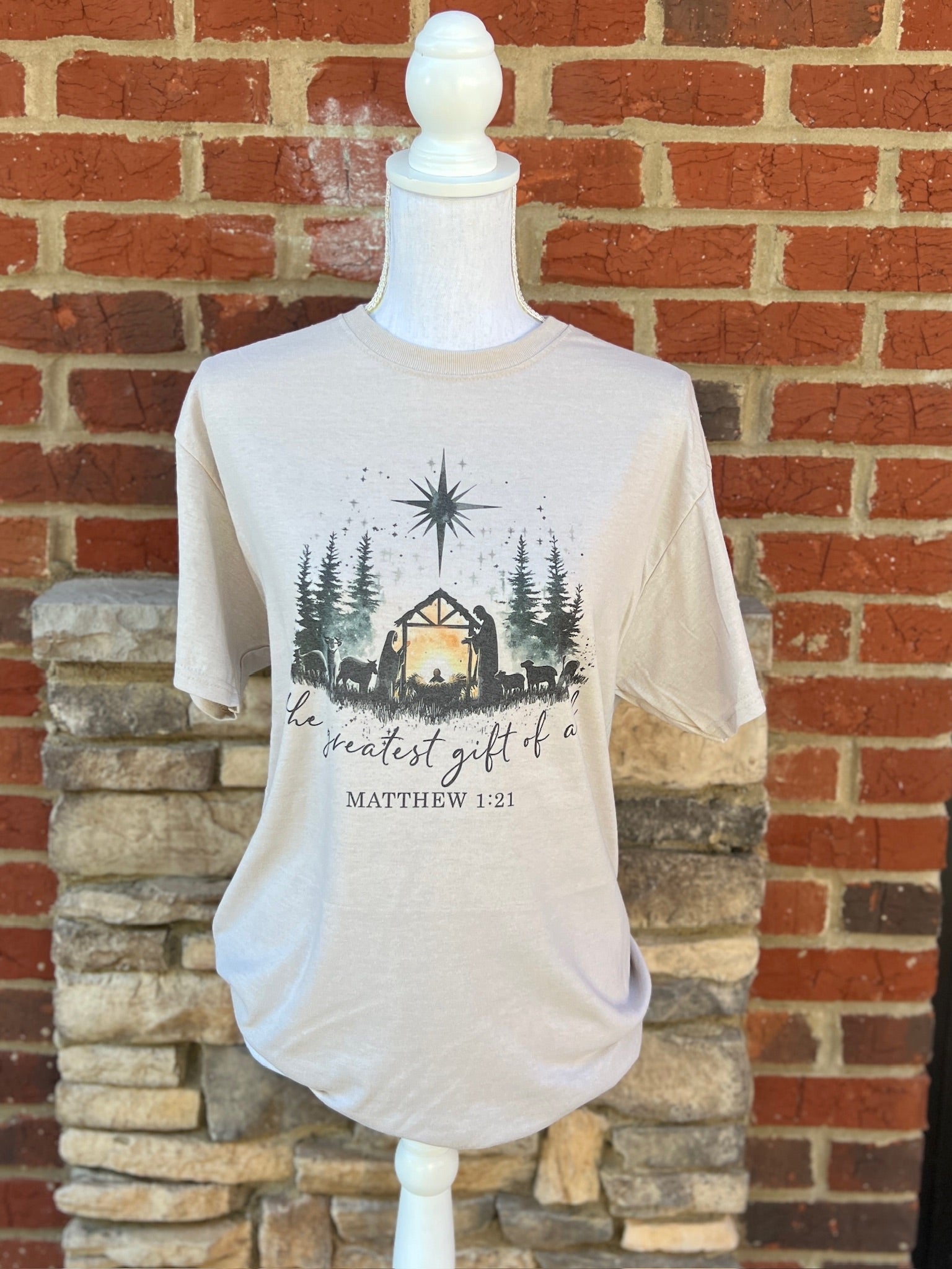 The Greatest Gift Of All Nativity on Sand