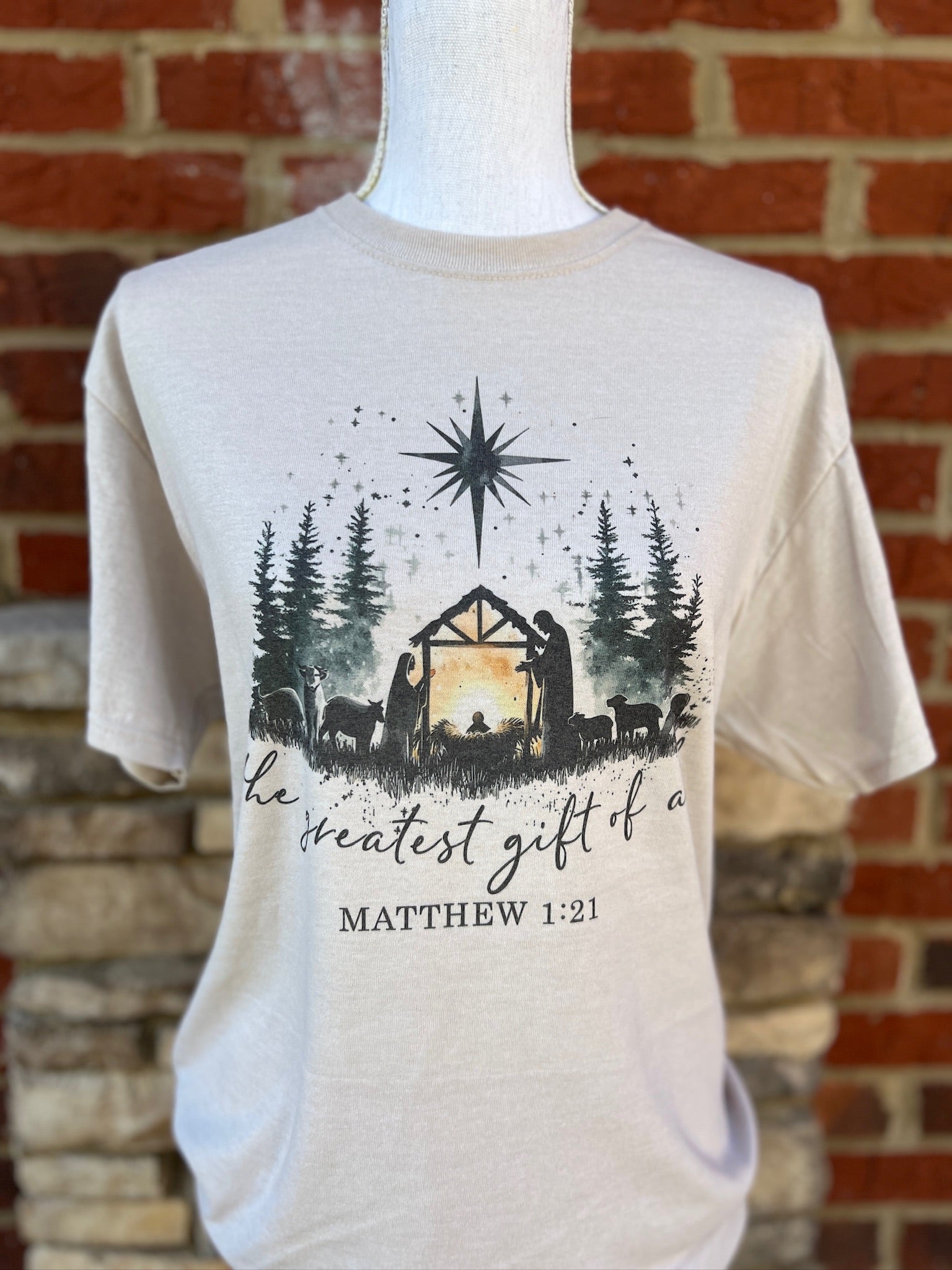 The Greatest Gift Of All Nativity on Sand