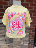 Load image into Gallery viewer, Preppy Apple Grade Level Tees on Comfort Colors
