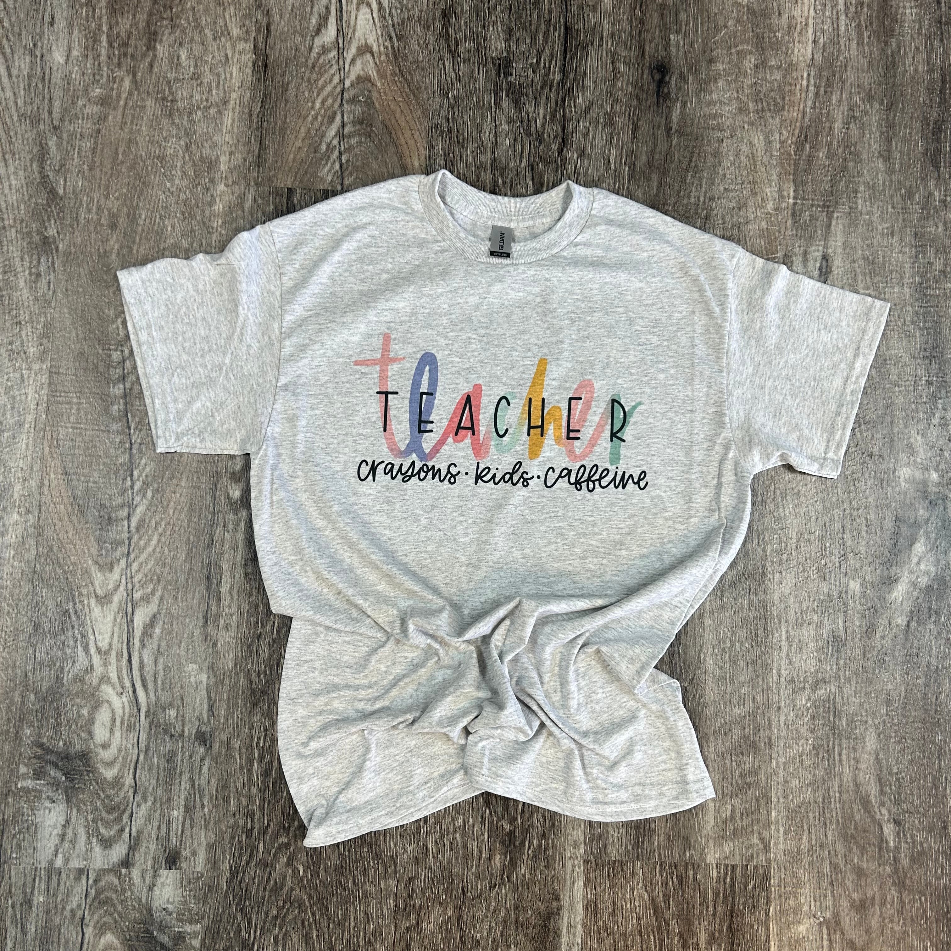 Teacher - Crayons - Kids - Caffeine