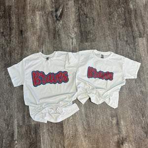 Braves Script/Polka Dots