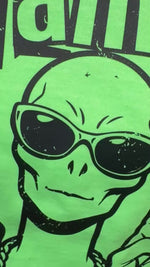 Load and play video in Gallery viewer, Beam Me Up on Port &amp; Co Beach Wash Neon Green
