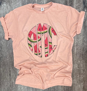 Watermelon Monogram