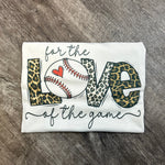 Load image into Gallery viewer, Baseball: For The Love Of The Game Leopard on White
