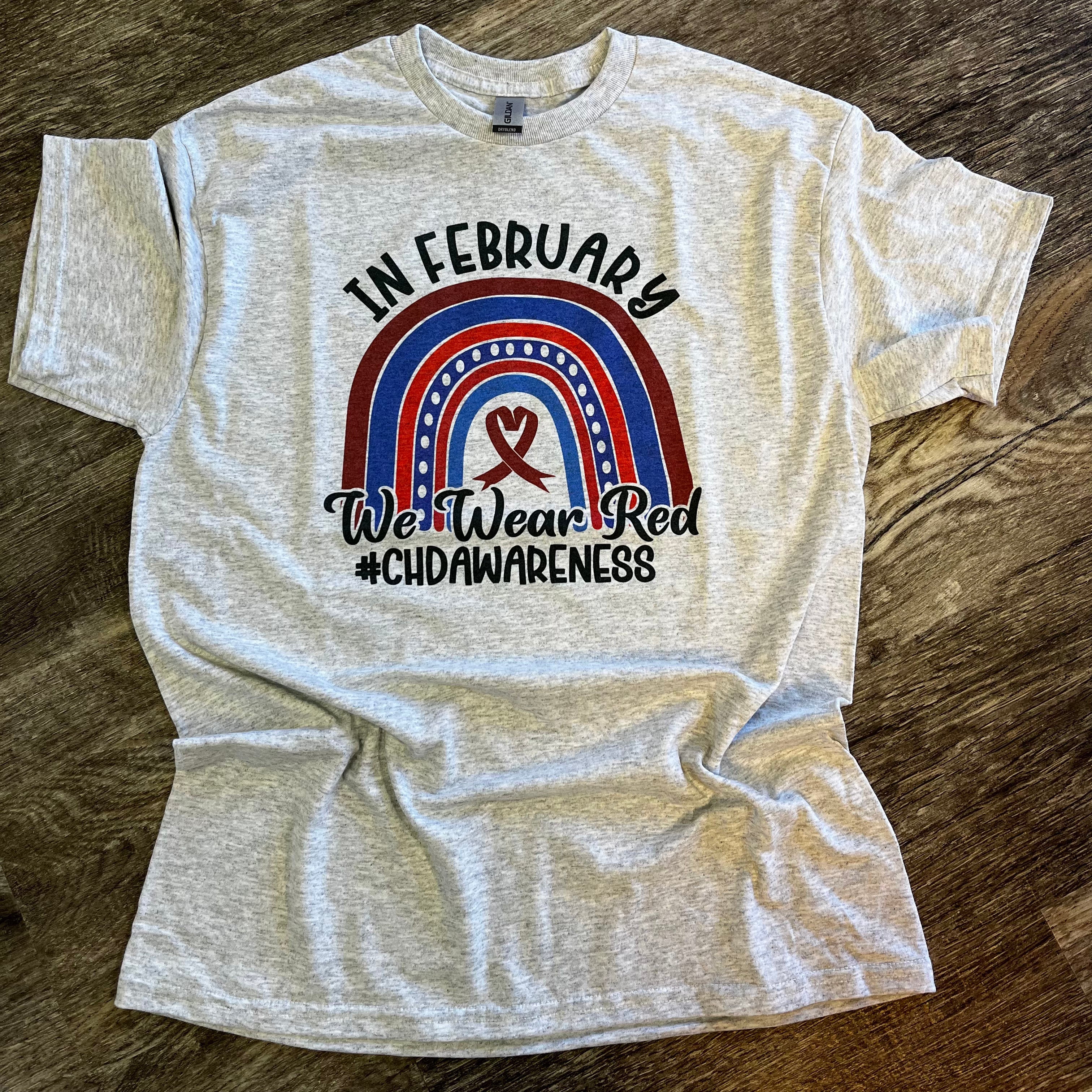 In February We Wear Red #chdawareness on Ash