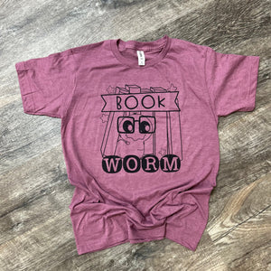 Book Worm - Black Text