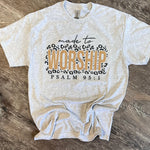 Load image into Gallery viewer, Made To Worship Tee on Ash Gray
