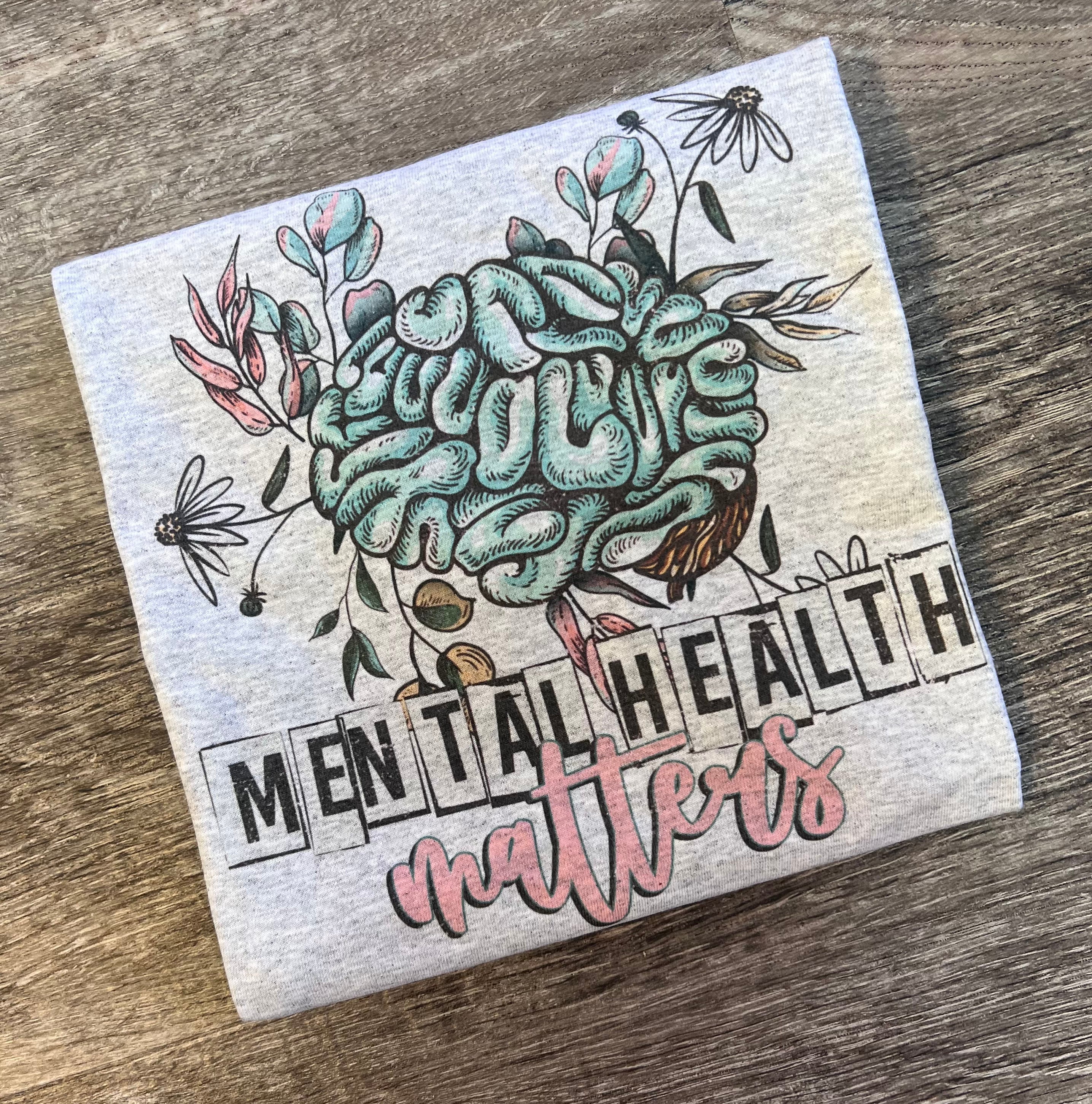 Mental Health Matters Neutral with Stamped Letters