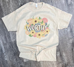 Load image into Gallery viewer, Worthy Floral on Ash Gray or Sand
